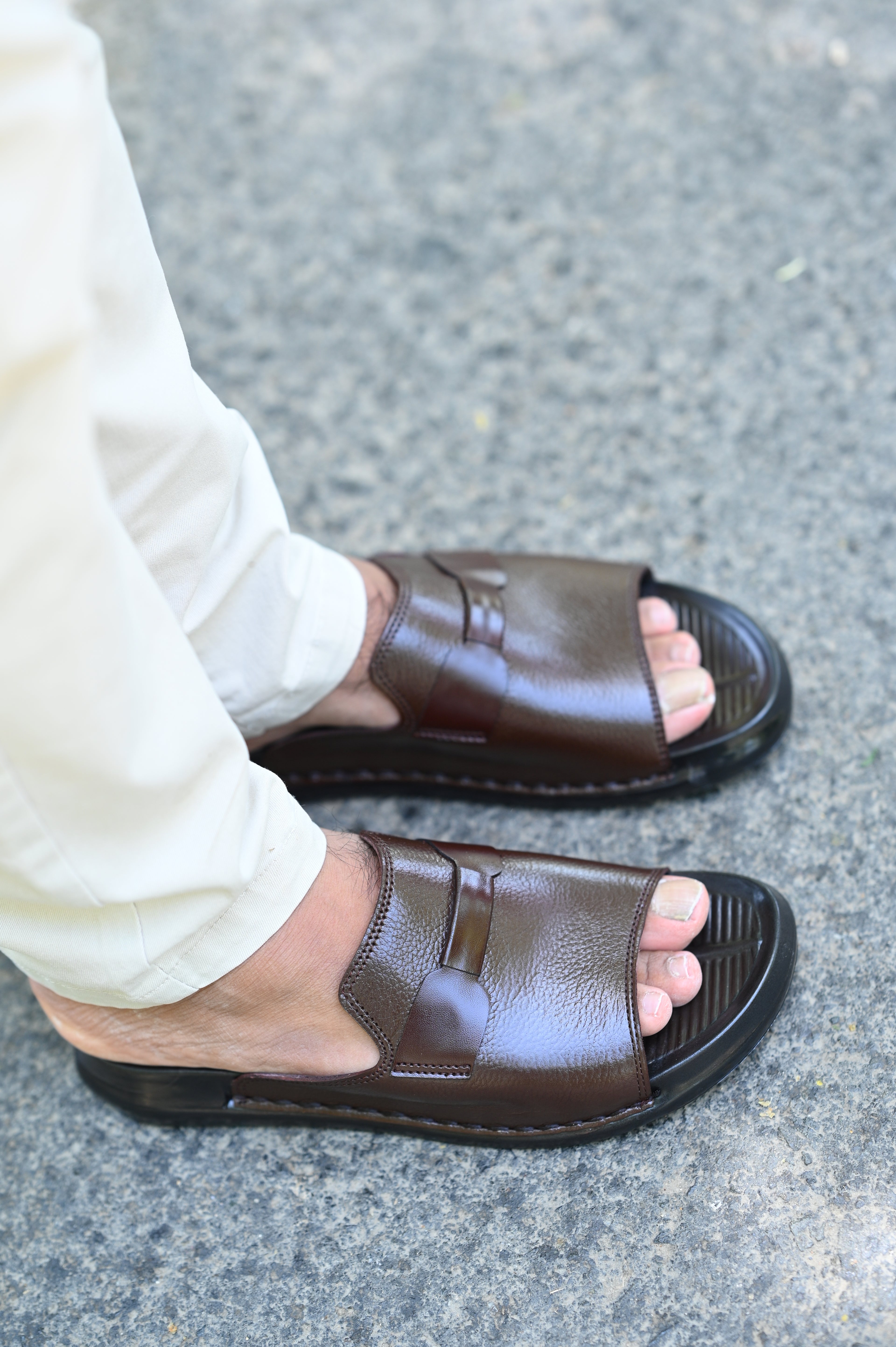 MEN ROYAL LEATHER SLIPPER