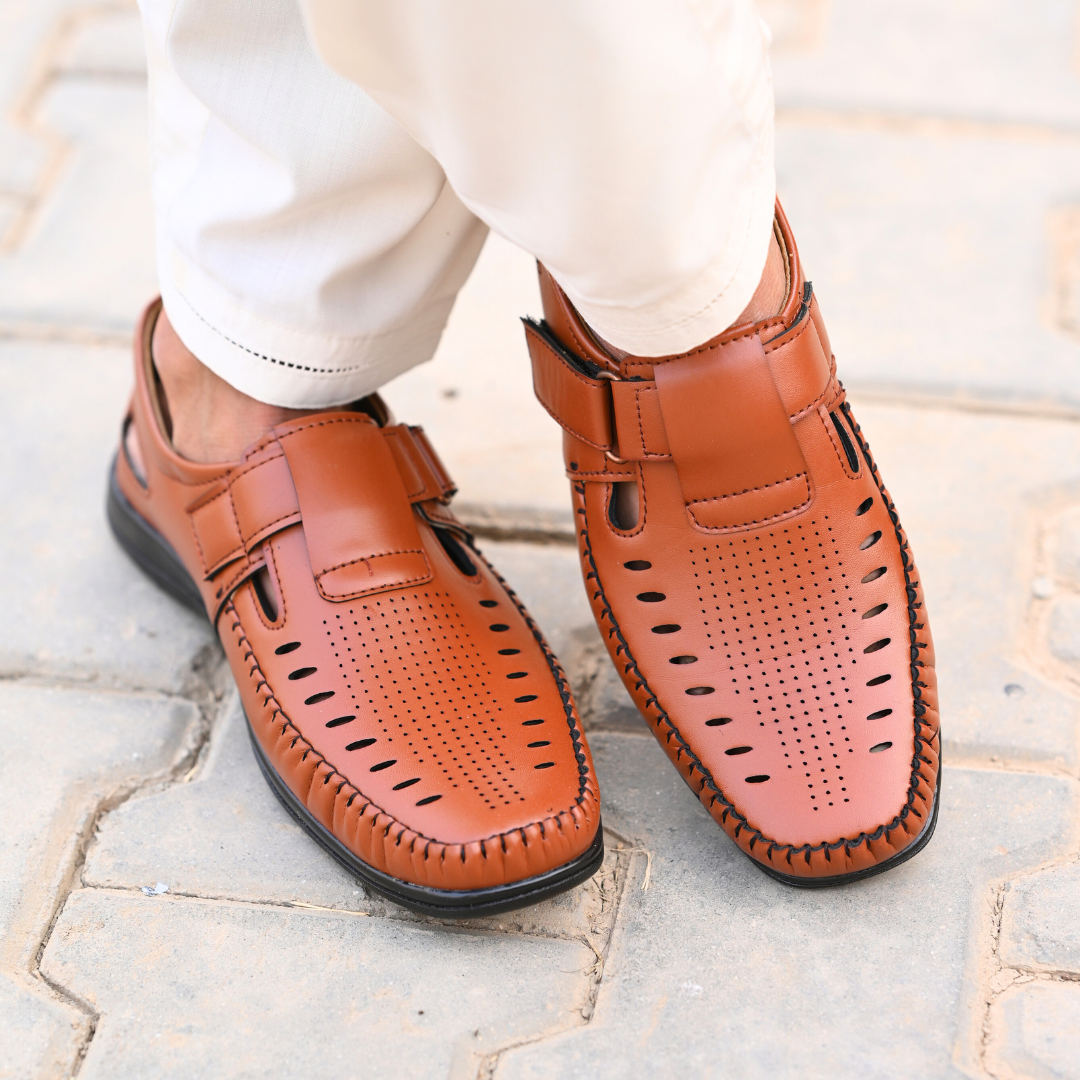 Urban Strap Sandal – Caramel