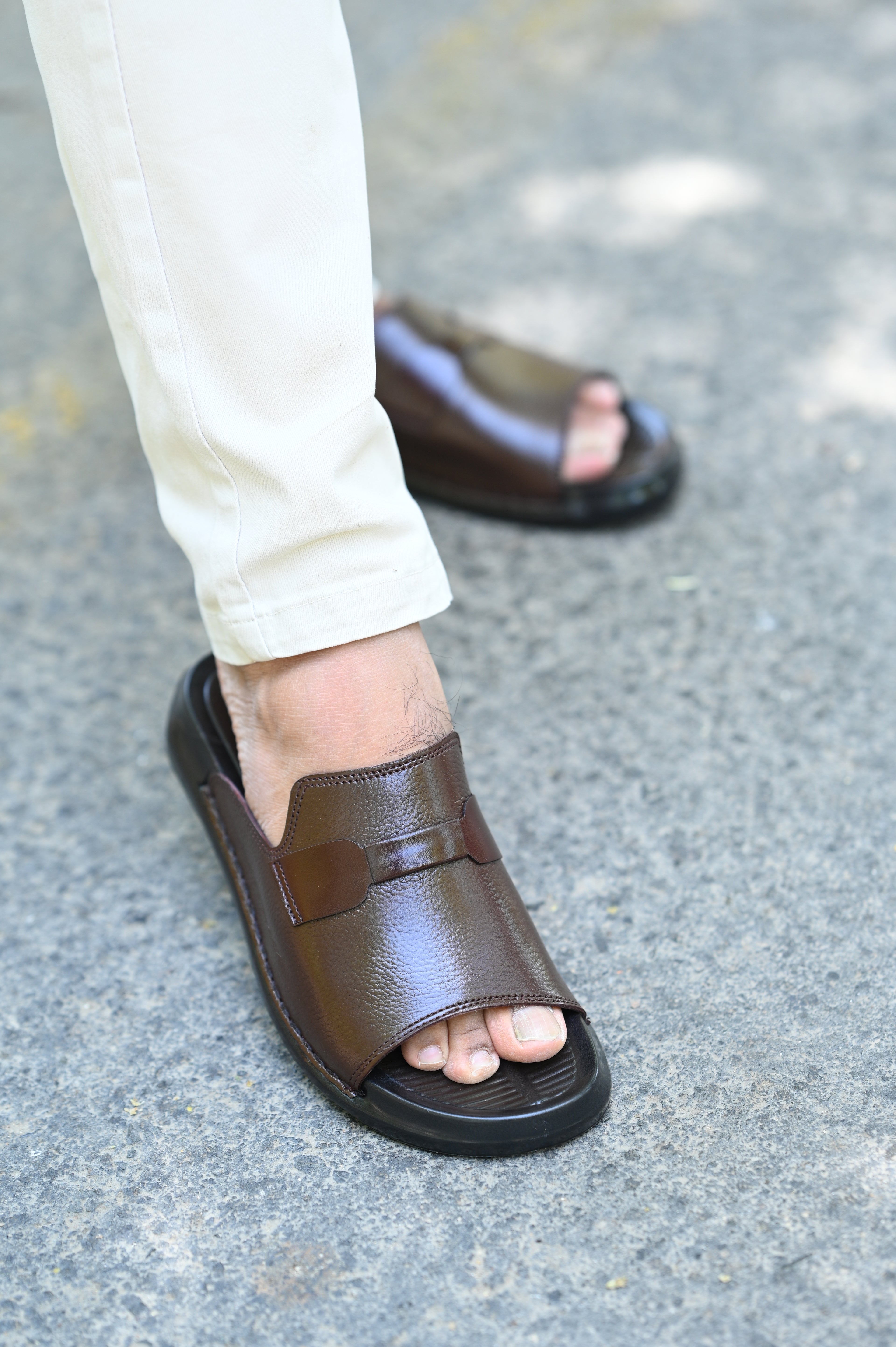 MEN ROYAL LEATHER SLIPPER