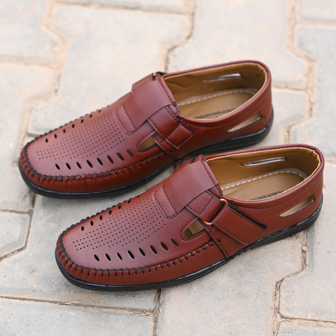 Executive Strap Sandal - Brown