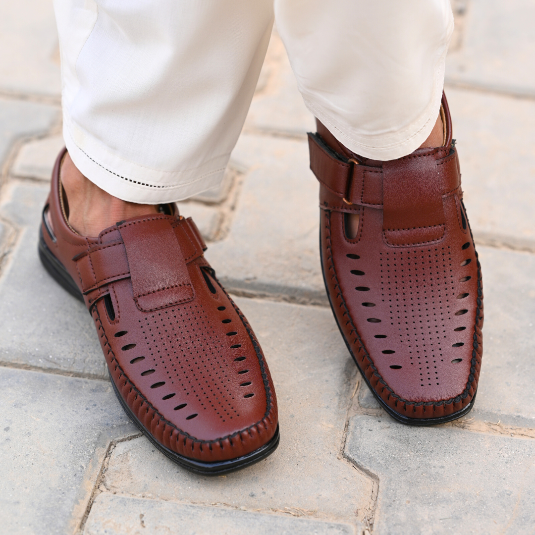 Executive Strap Sandal - Brown