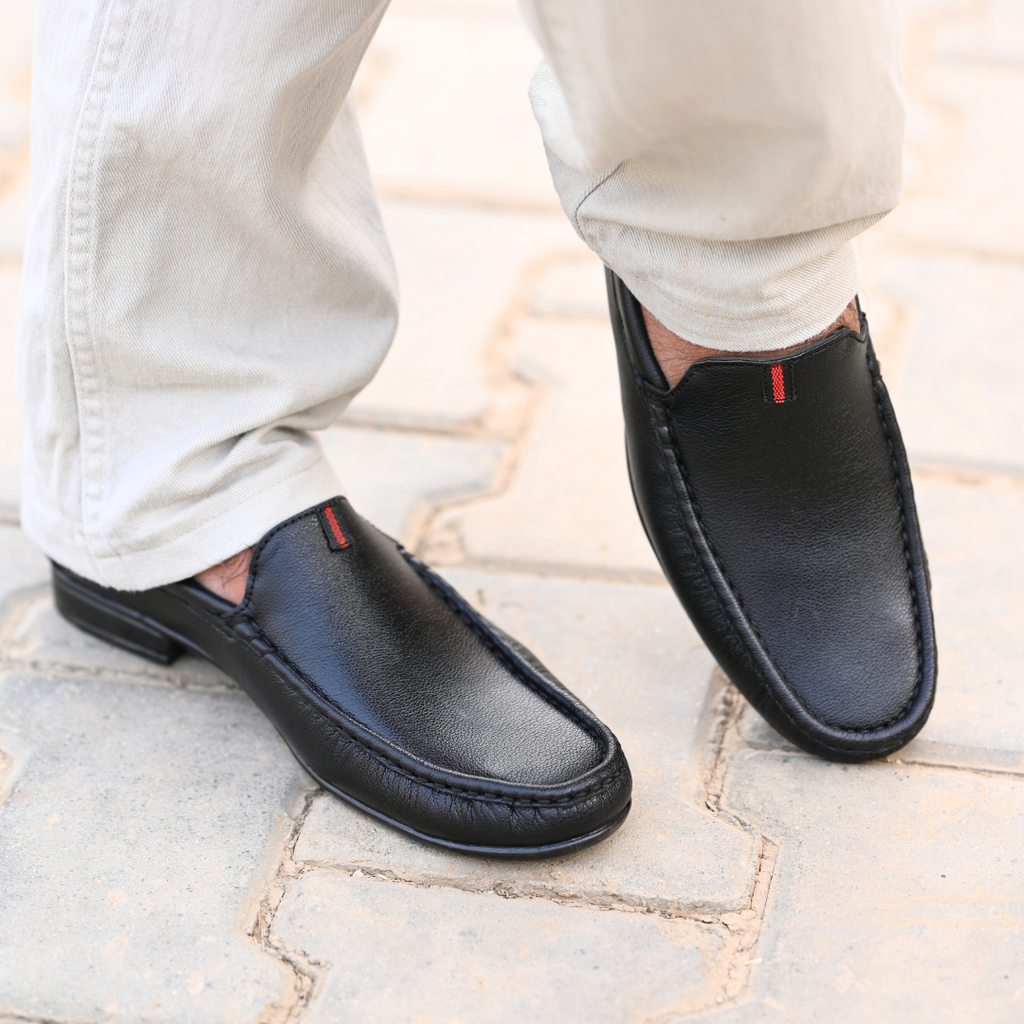 Classic Stitch Formal Loafer – Black