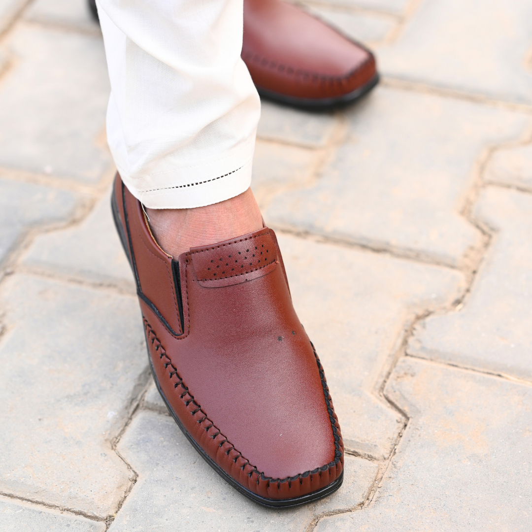 Office Pro Leather Shoes - Brown