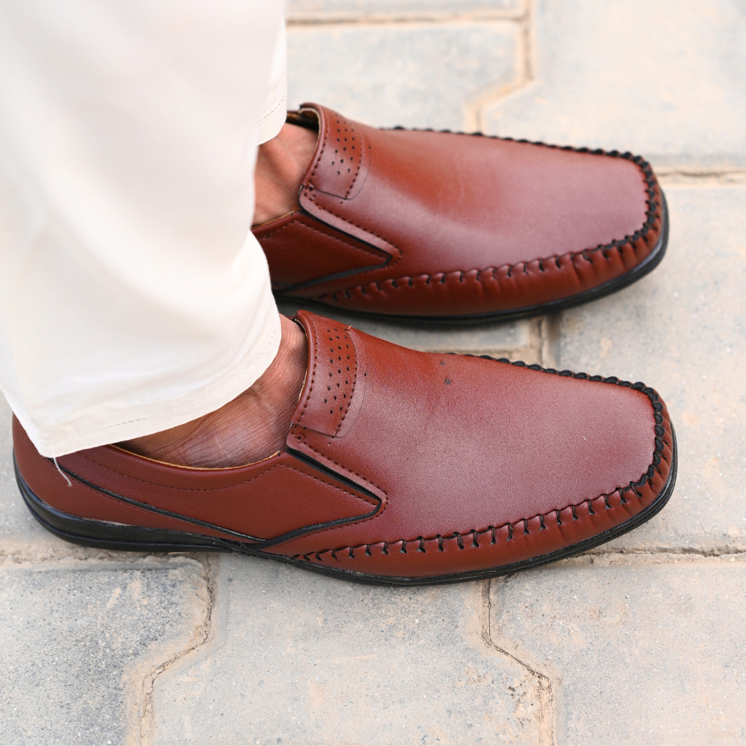 Office Pro Leather Shoes - Brown