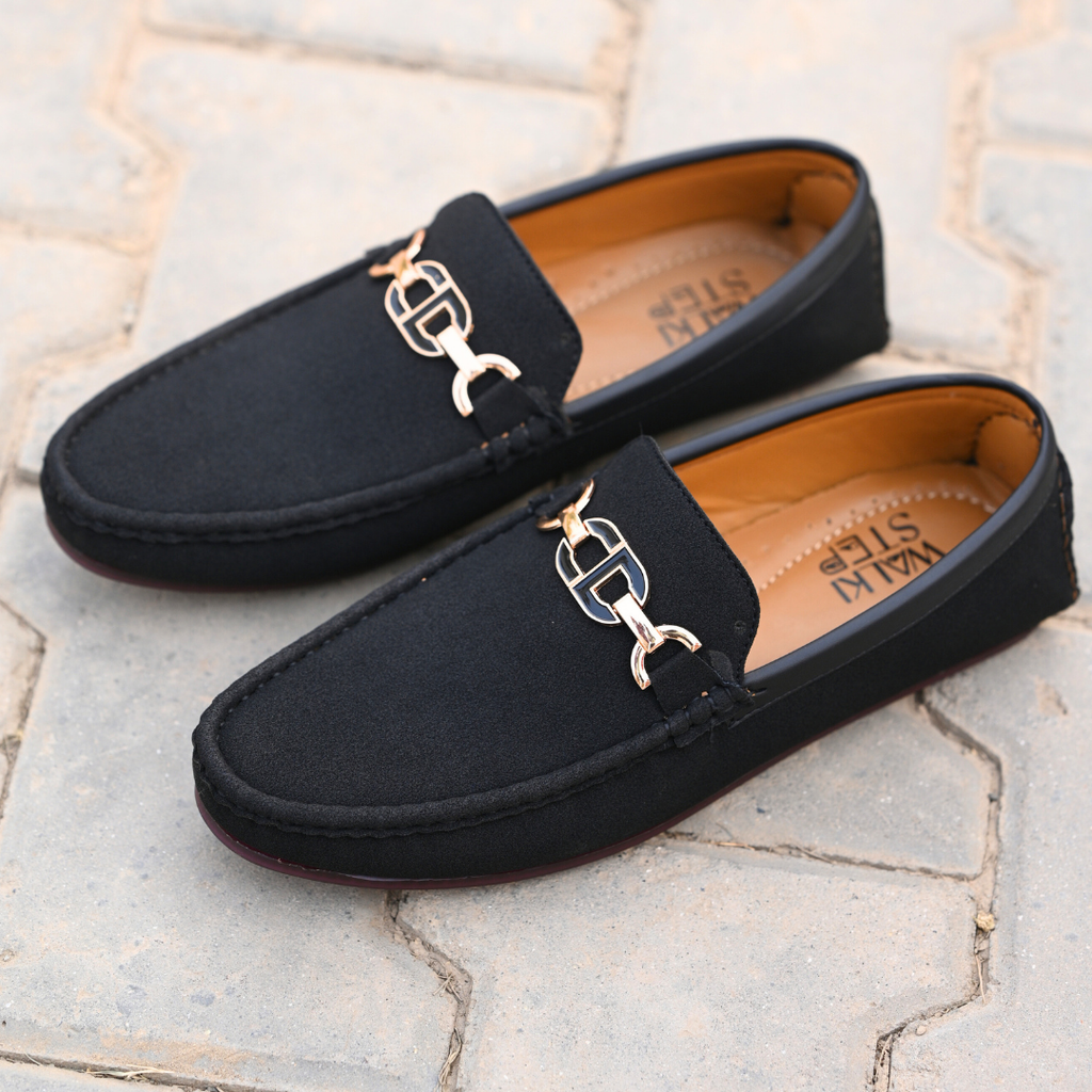 Royal Bit Loafer – Black Suede