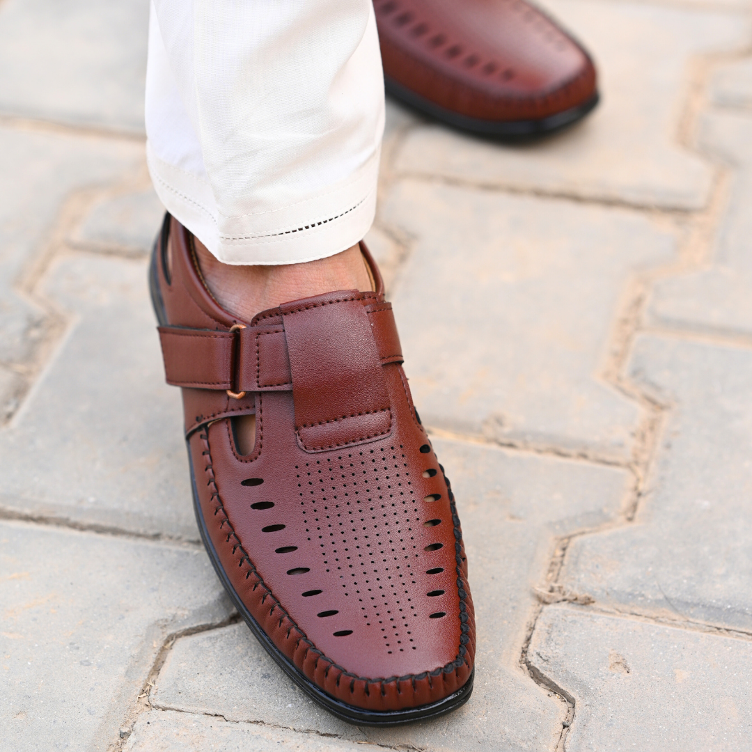 Executive Strap Sandal - Brown