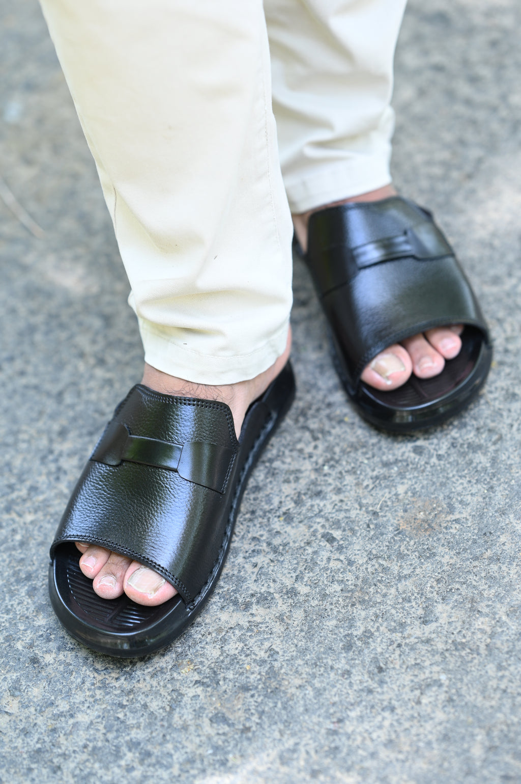 MEN ROYAL LEATHER SLIPPER
